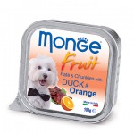 Monge Dog Fruit консервы Монж для собак Нежный паштет из Утки с Апельсином [100г]